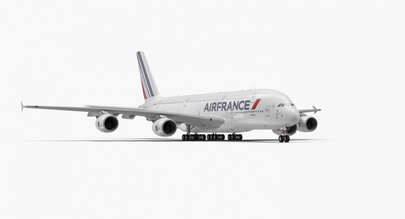 Airbus A380-1000 Air France 3D